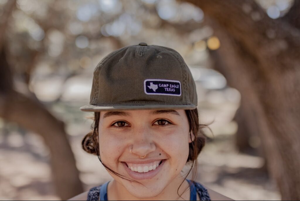 Axel 5 Panel Flat Brim with Small Black Patch