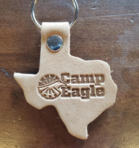Leather Texas Key Tag