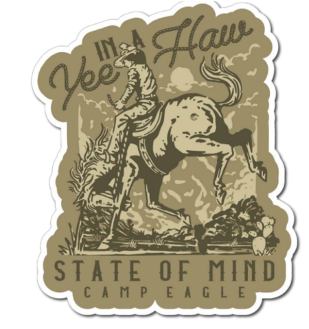 Yee Haw State of Mind Sticker