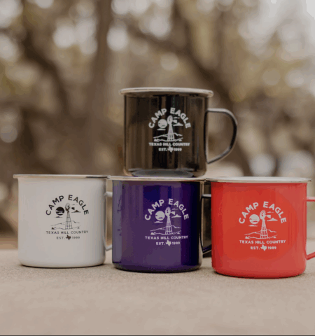 Steel Campfire Coffee Mugs