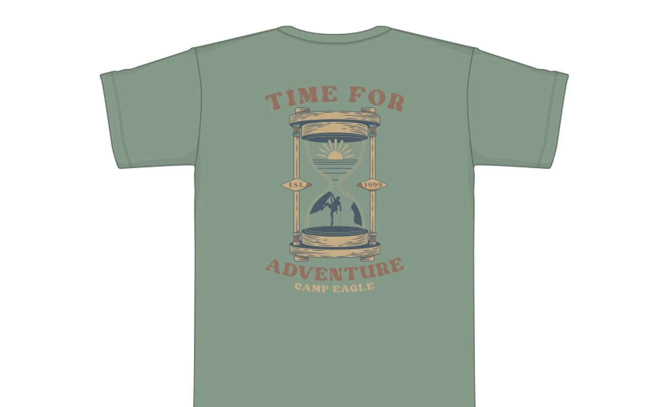 Camp Eagle Hour Glass Adventure T-Shirt - Image 2