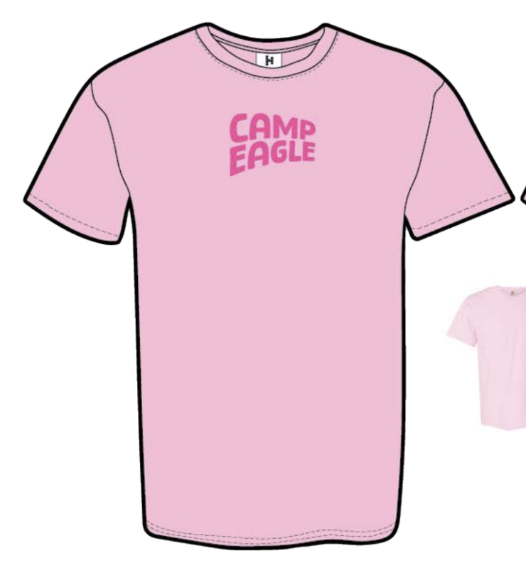 All Pink Camp Eagle Adult Tee